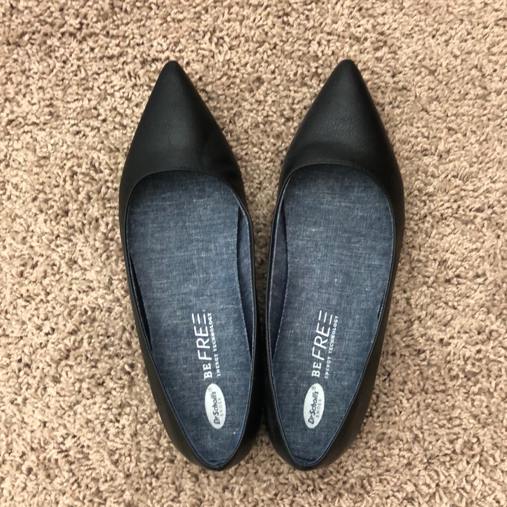 Dr Scholls || Black Flats